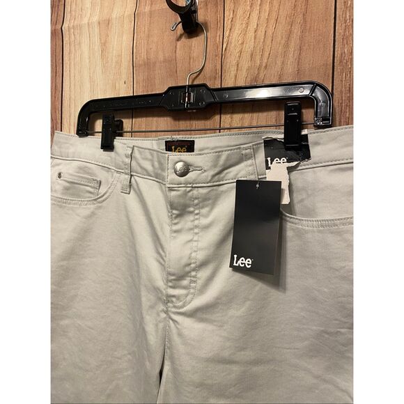 Lee Women's Cream Jeans 18M - Picture 2 of 5